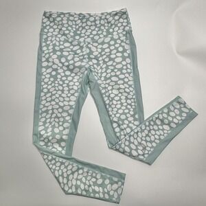 Vitesse Athletics Size Large Light Blue Polka‎ Dot Women Leggings